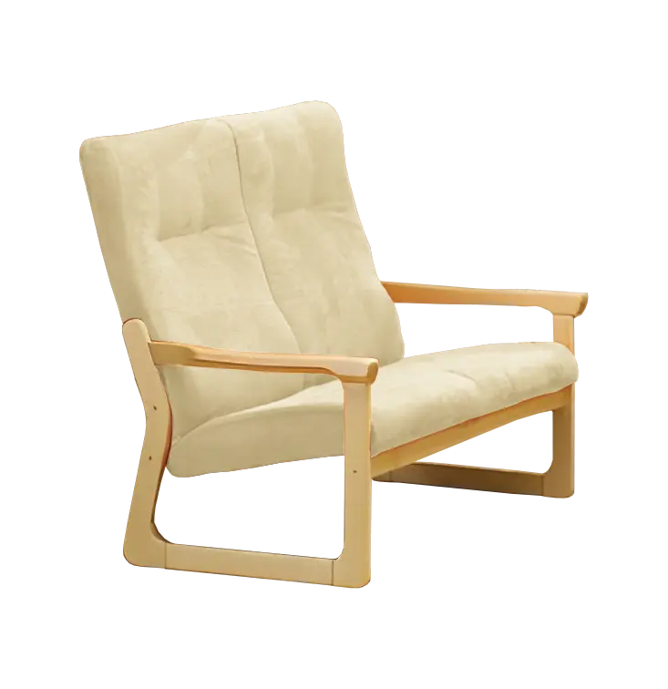 BE - 2 dvojkřeslo, koženka HOLY BE 5 - koženka krémová